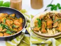Zucchini-Pasta mit cremiger Tomaten-Zucchini-Sauce, garniert mit frischem Basilikum. Ein köstliches Gericht, das Lust auf mehr macht.